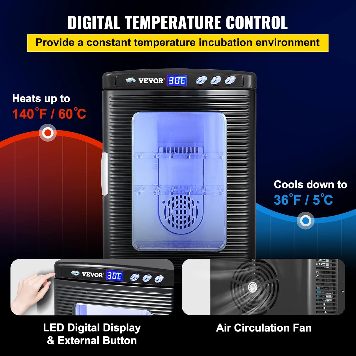 25L Automatic Reptile Incubator 5°C to 60°C Z62807