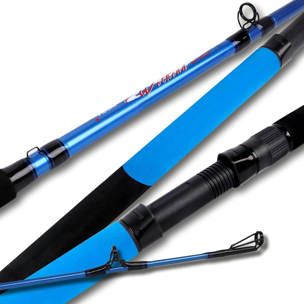 2-Piece Catfish Rod Travel Fishing Pole Pack of 2 J8068