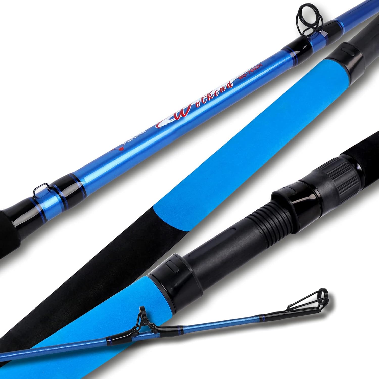 2-Piece Catfish Rod Travel Fishing Pole Pack of 2 J8068