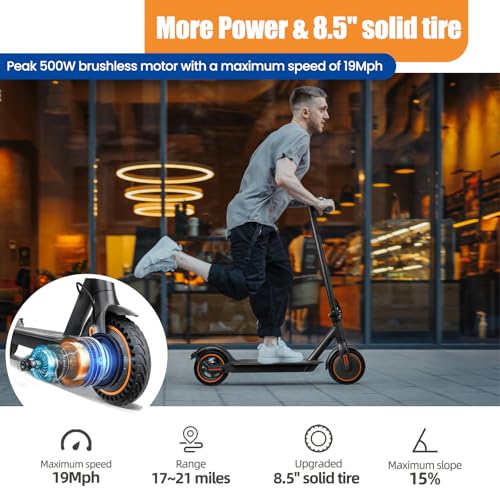 500W Electric Scooter with 8.5" Solid Tires Z91033