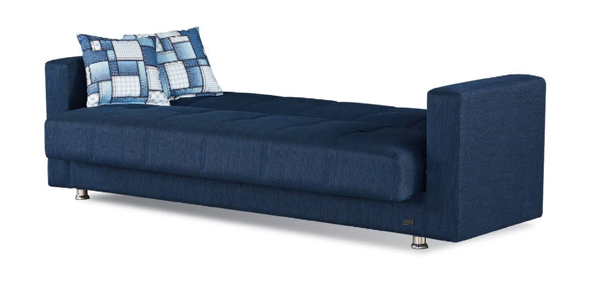 Blue Convertible Sofa G338