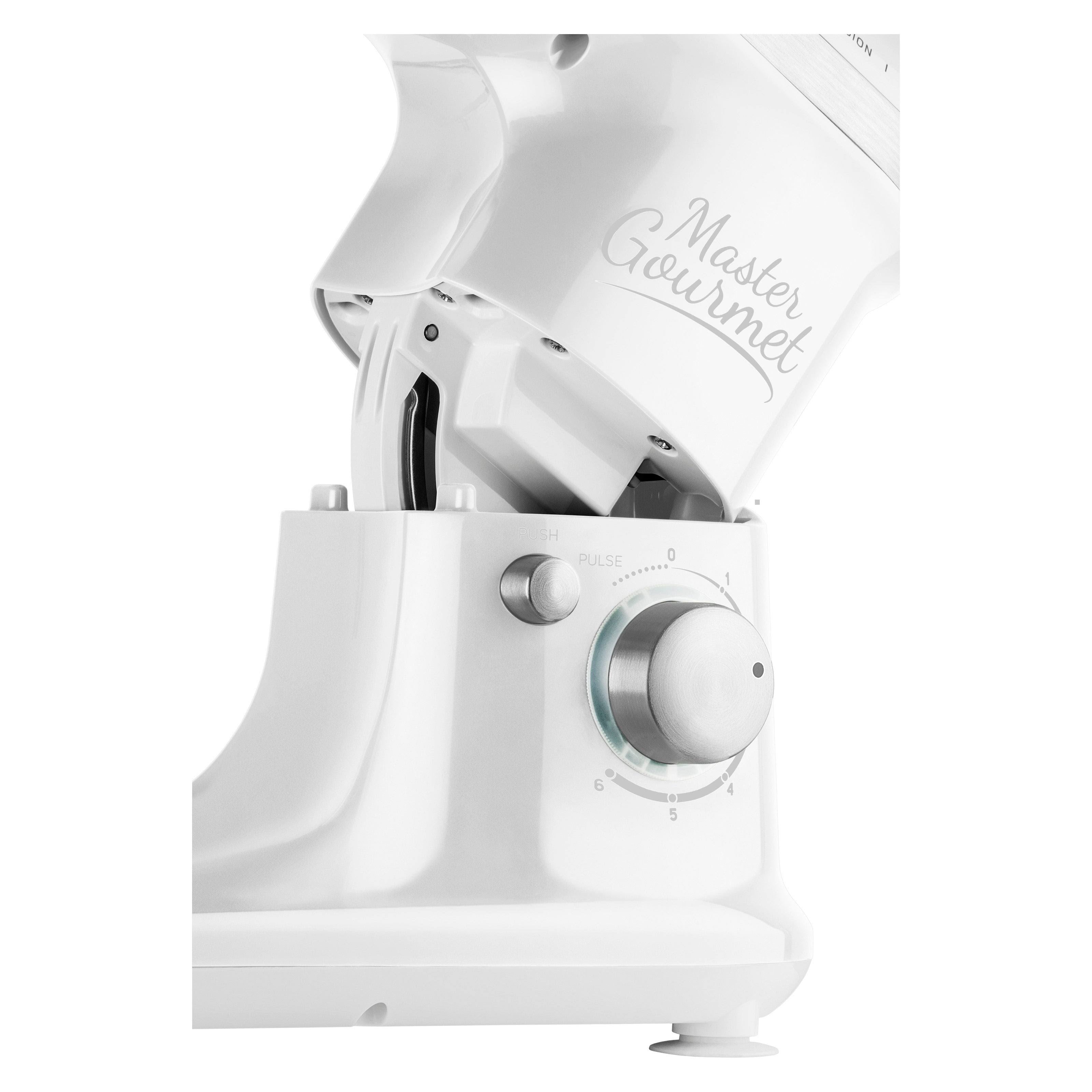 Red Stand Mixer with Pouring Shield F782