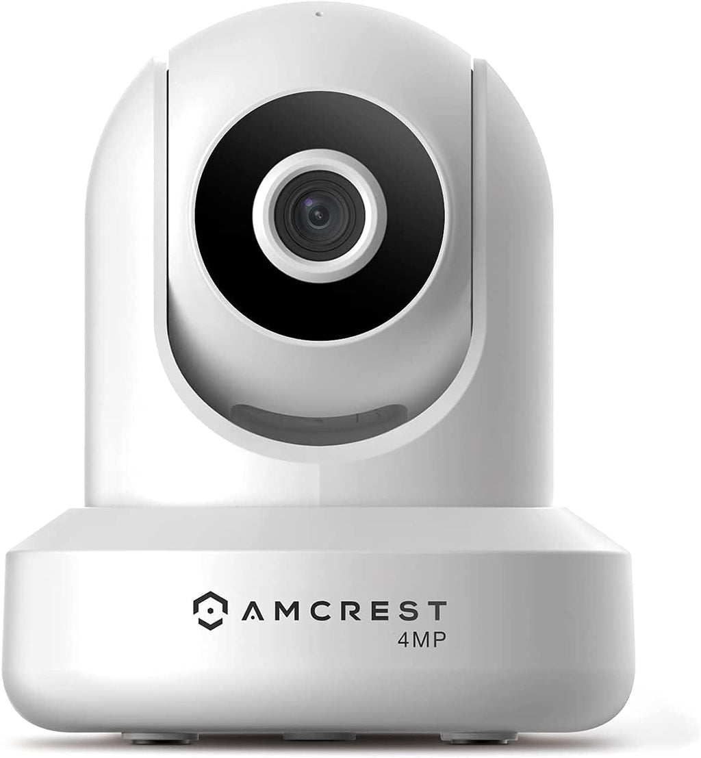 4MP Indoor WiFi Security IP Camera with Pan/Tilt, Two-Way Audio, Night Vision, Black, Pack of 2 U2014