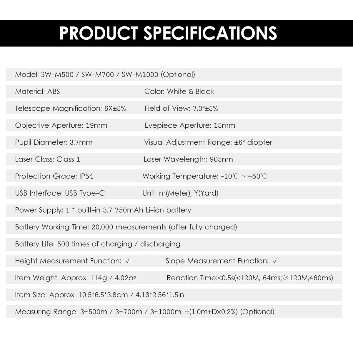 Handheld Rangefinder D755