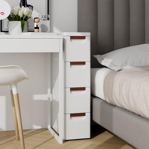 6 Drawers Narrow Plastic Rolling Utility Cart Q7934
