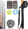 Fly Fishing Rod with Reel Combo Kit Pack of 2 N48979