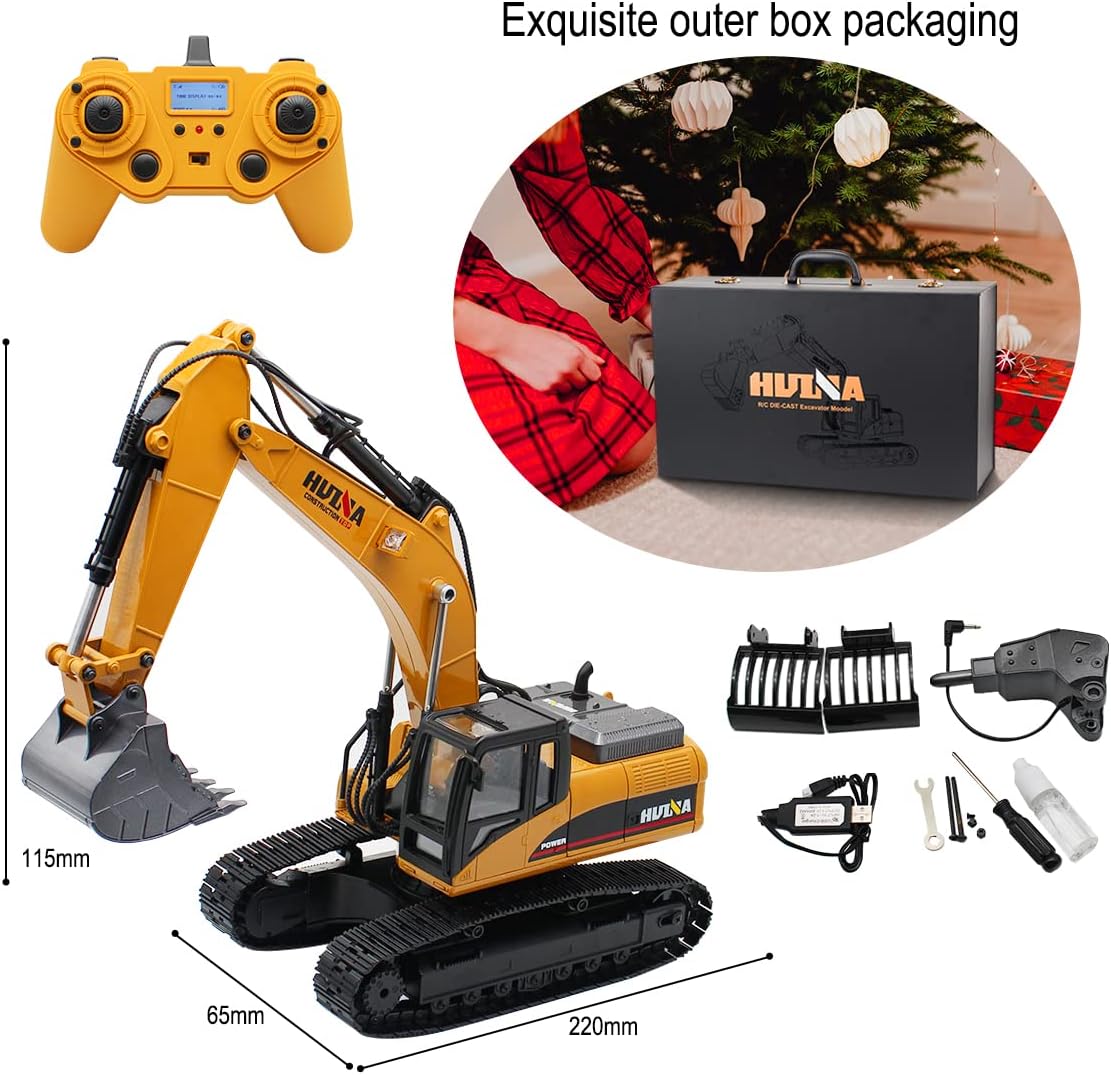 23 Channel 1/14 Scale Full Metal RC Excavator I365894