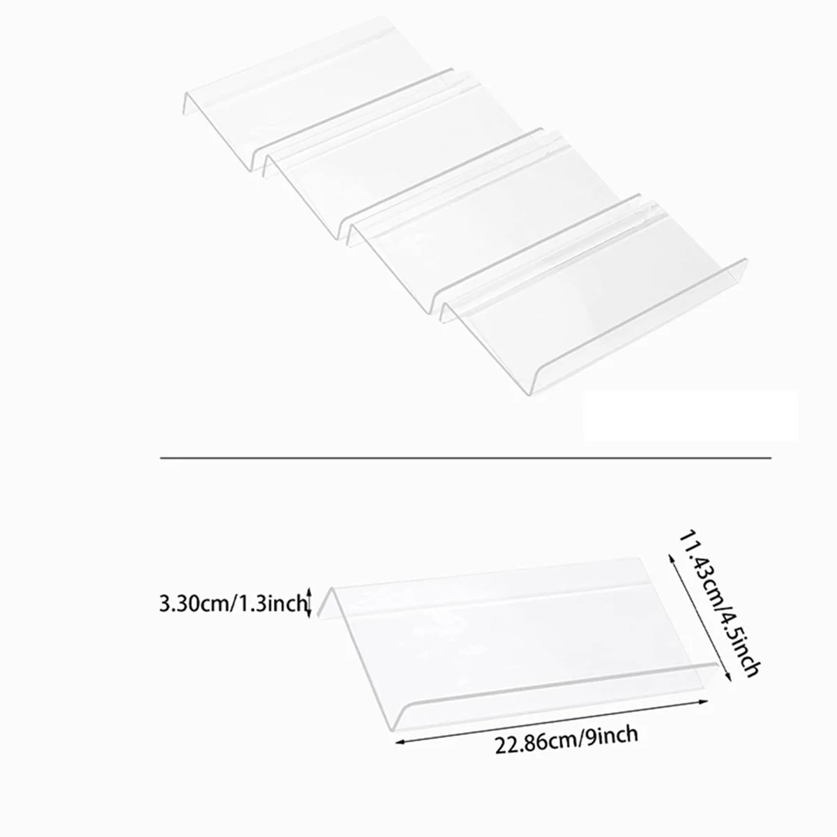 16 x Clear Acrylic Spice Drawer Organizer U571411