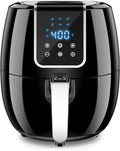6-in-1 Air Fryer 7Qt 6.5L Smart Electric Hot Airfryer BLACK C14216