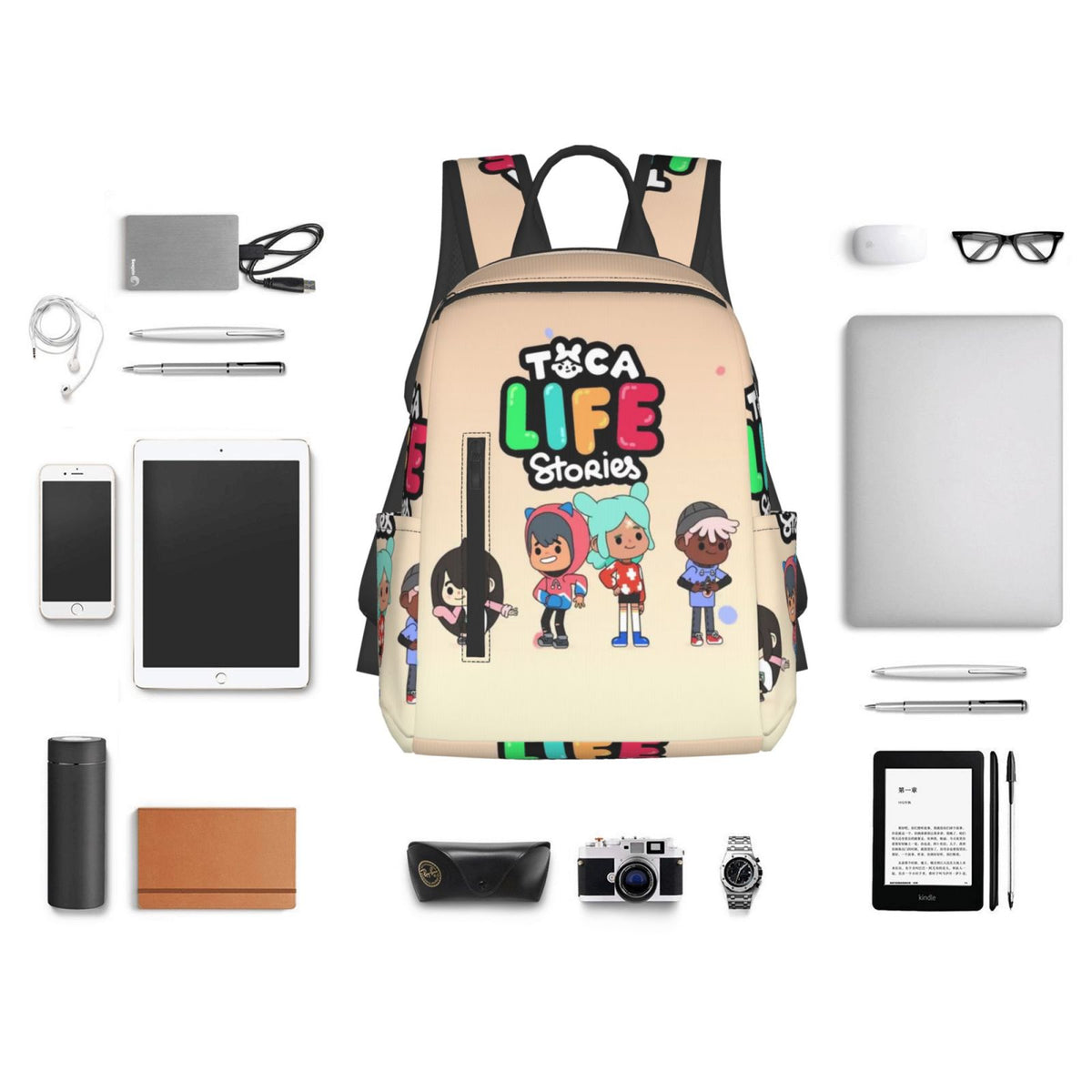 Lightweight Unisex School Backpack for Kids Teens Adult S527027