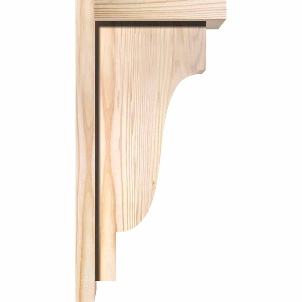 Newport Smooth Corbel with Backplate, Douglas Fir U5643