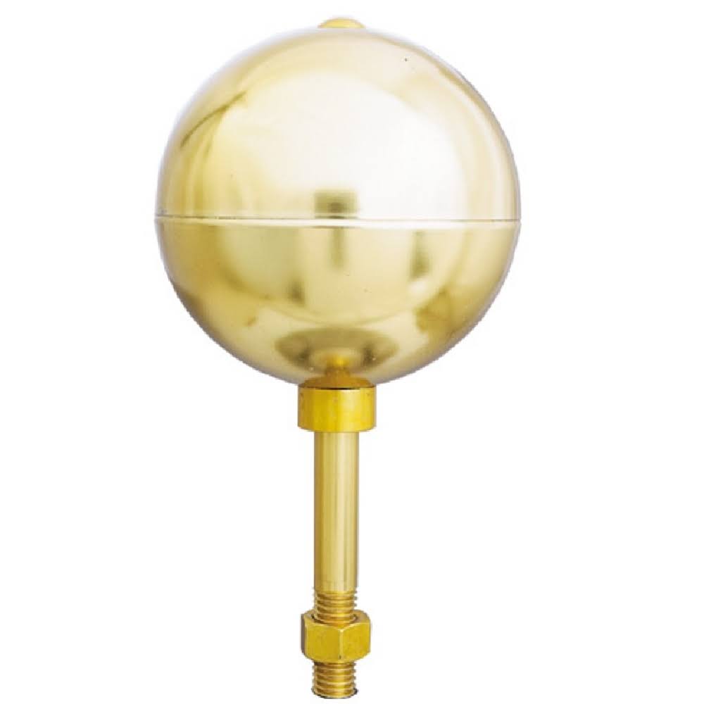 10 in. Gold Anodized Aluminum Ball F77290