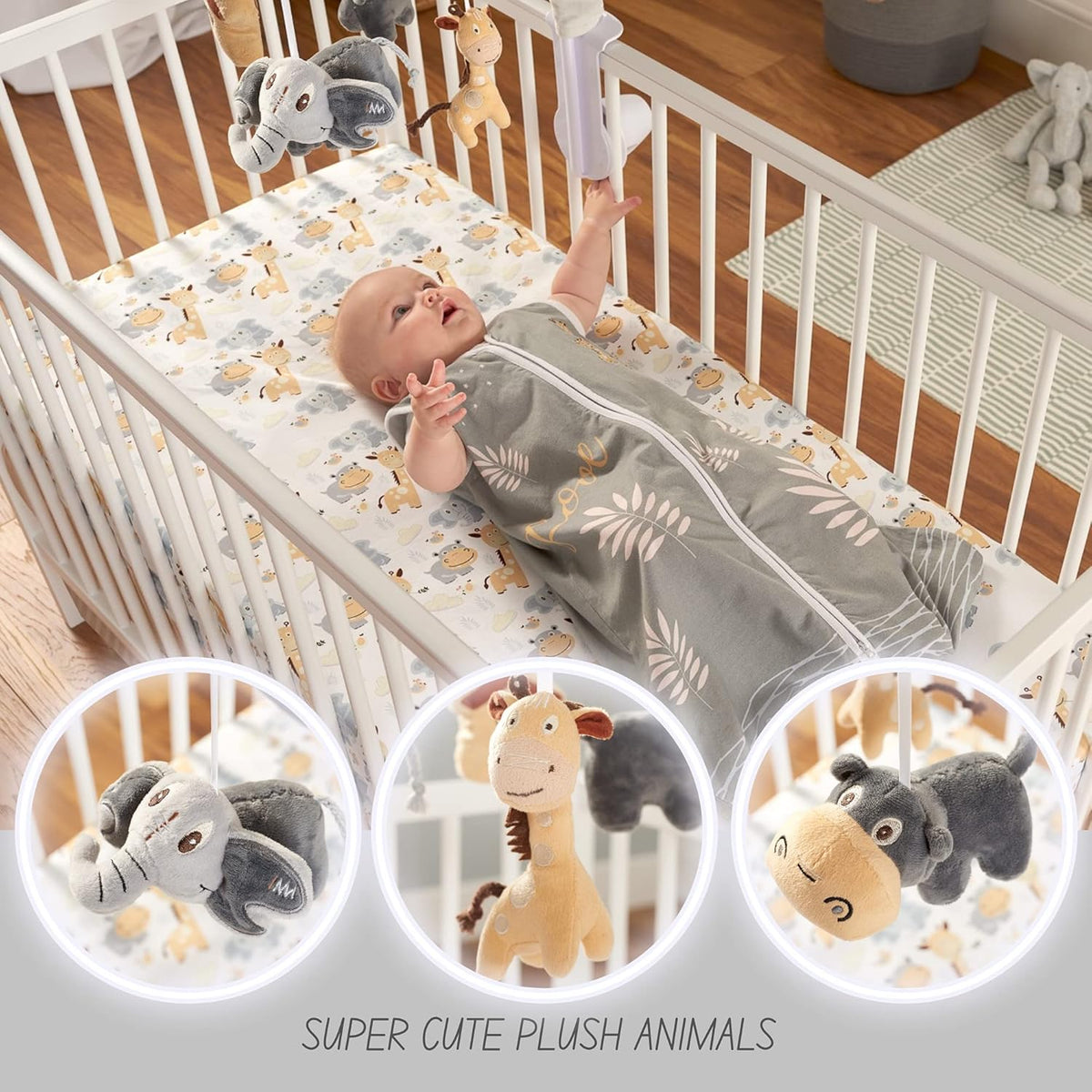 Jungle Animal Safari Theme Baby Crib Mobile B33800