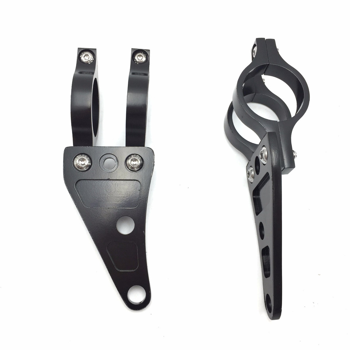 Black 35mm Turn Signal Clamps Headlight Mount Bracket Fork Ear Chopper Cafe Racer X2977