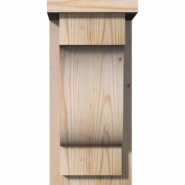 Newport Smooth Corbel with Backplate, Douglas Fir U5643