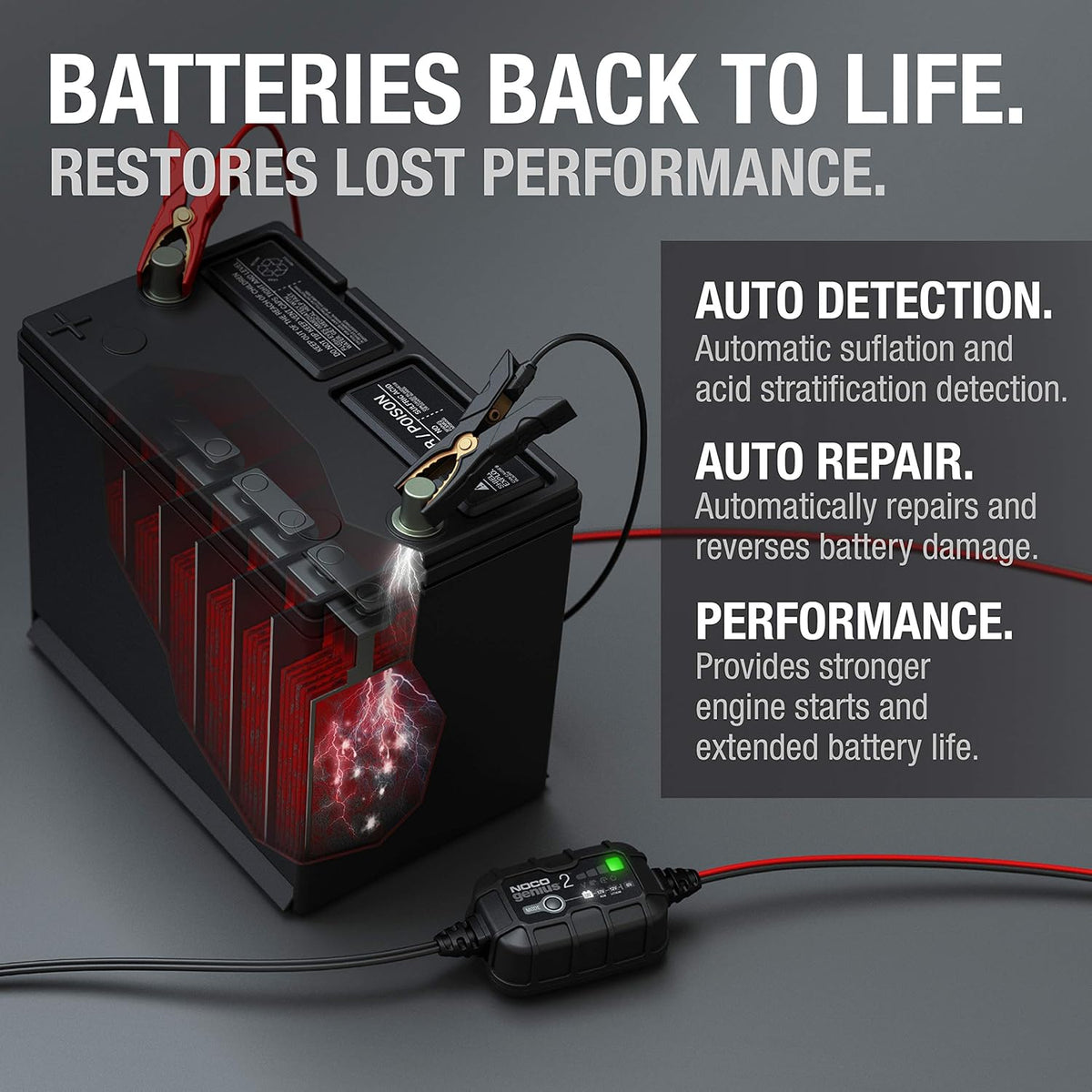2-Amp Portable Smart Battery Charger and Maintainer, Pack of 2 Y6182