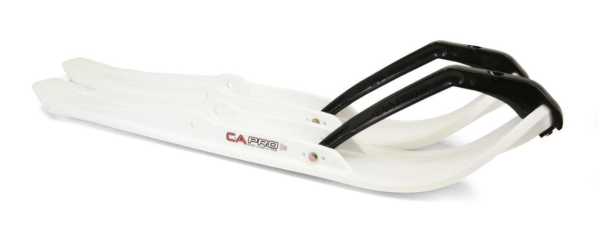 White XPT Snowmobile Skis Complete Kit Z2897