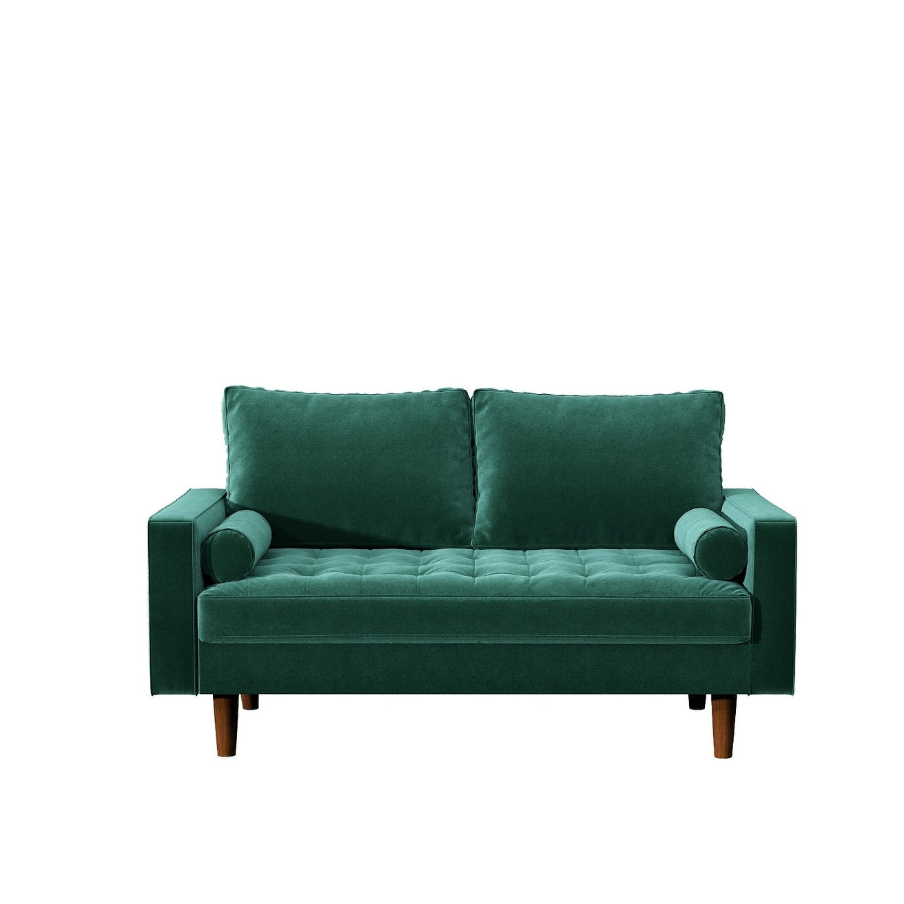 Beige Tufted Loveseat J112