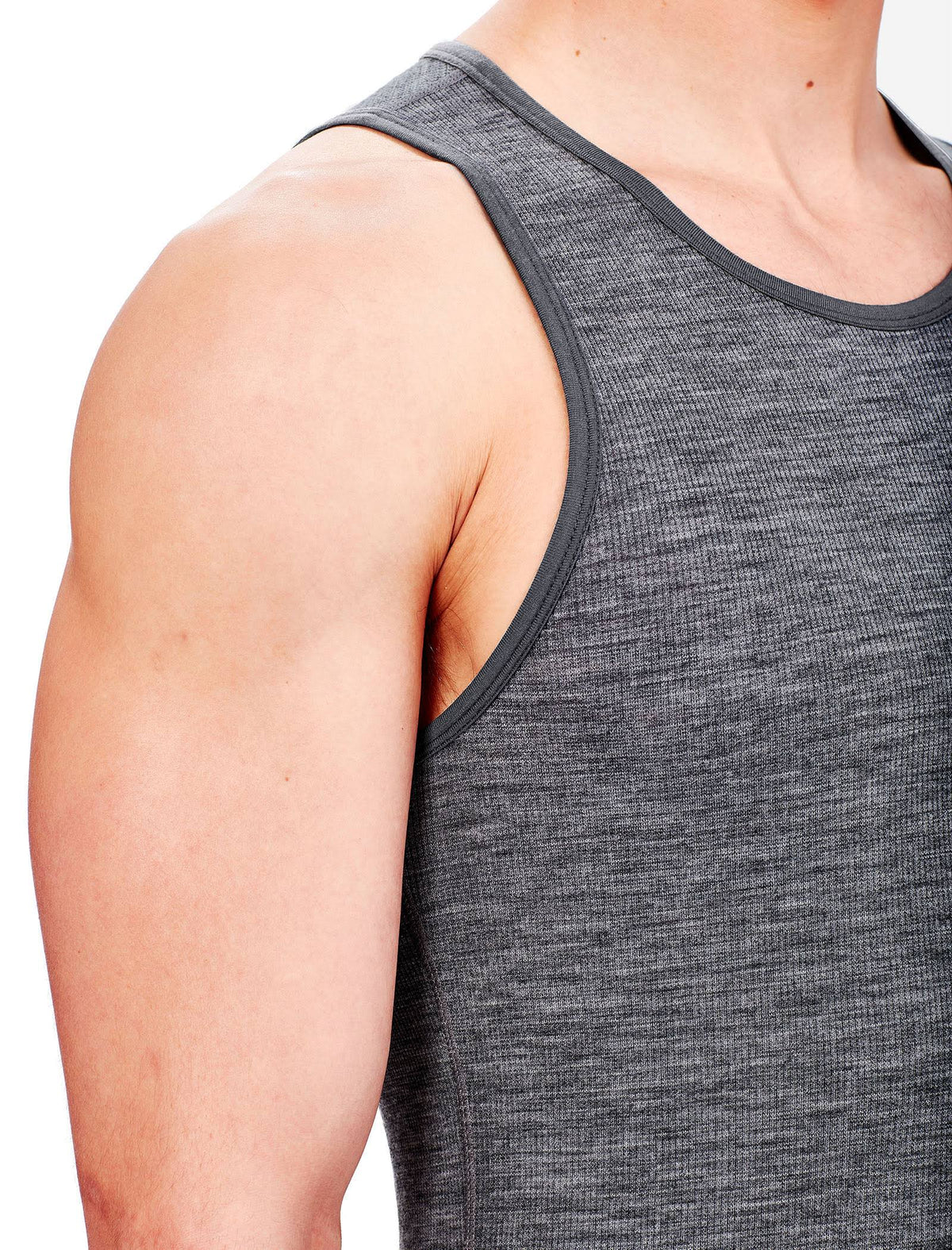 Men's Anatomica Rib Tank Gritstone Heather Z150