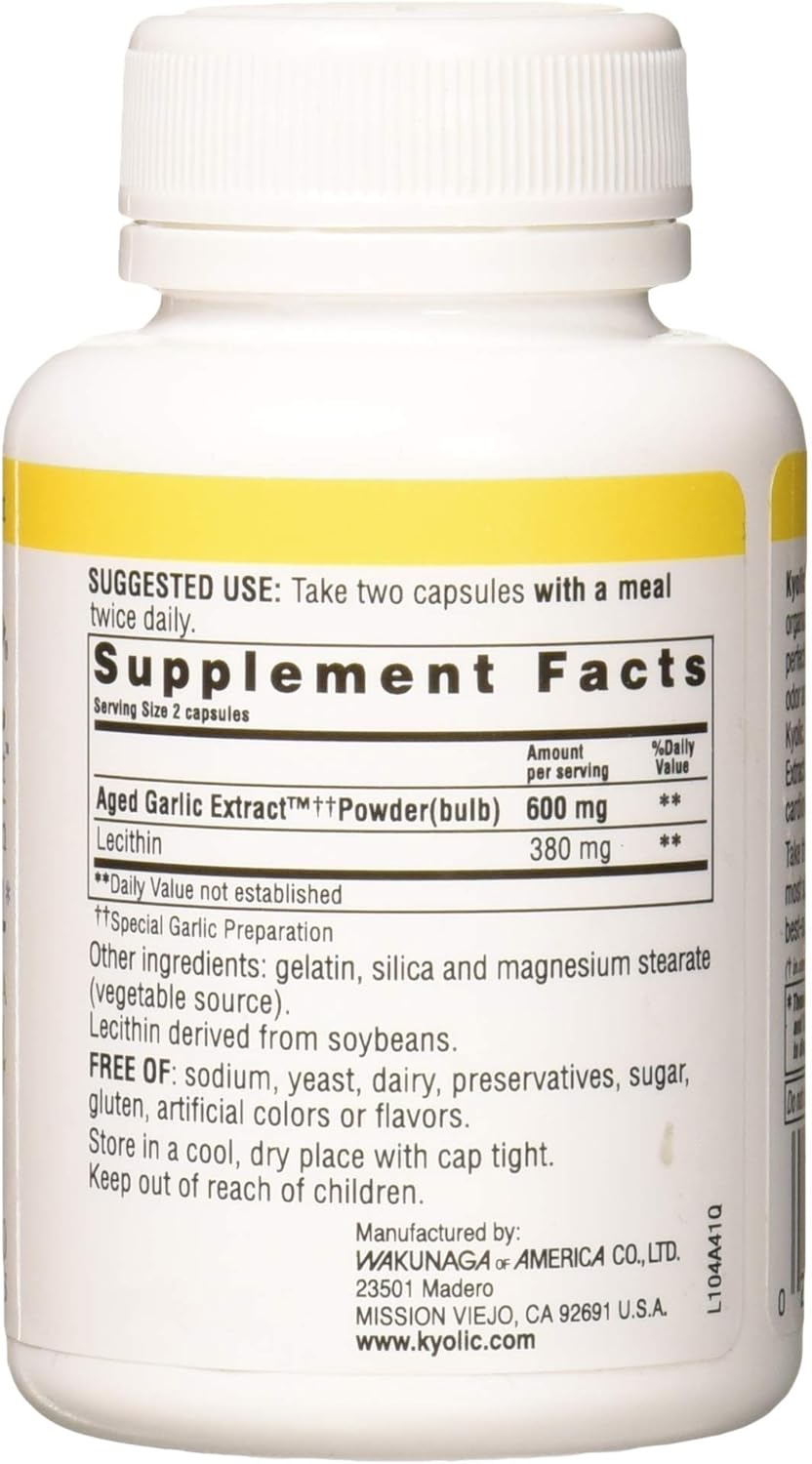 100 Capsules Aged Garlic Extract U108