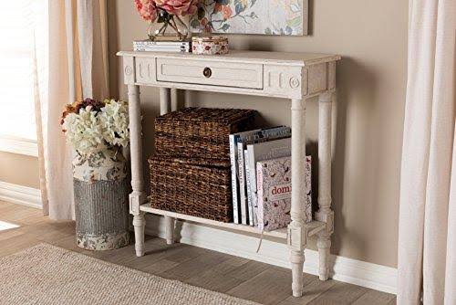 Whitewash Console Table Z625912