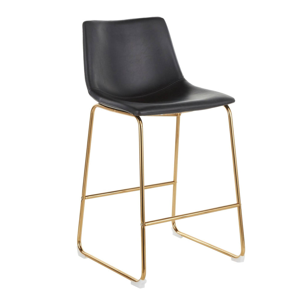 26x22 Counter Stool Black Espresso Set of 2 I98084