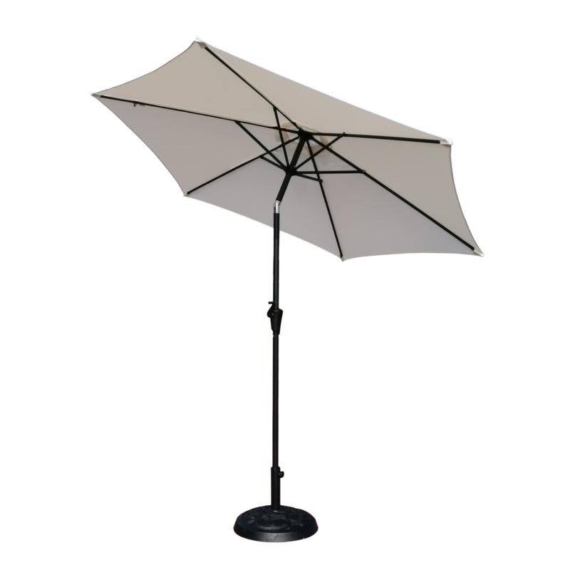 Grey 9 Feet Pole Umbrella with Carry Bag and Base A446