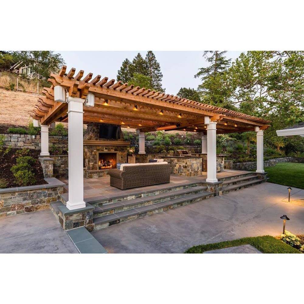 Beige 2000W Electric Infrared Patio Heater O472