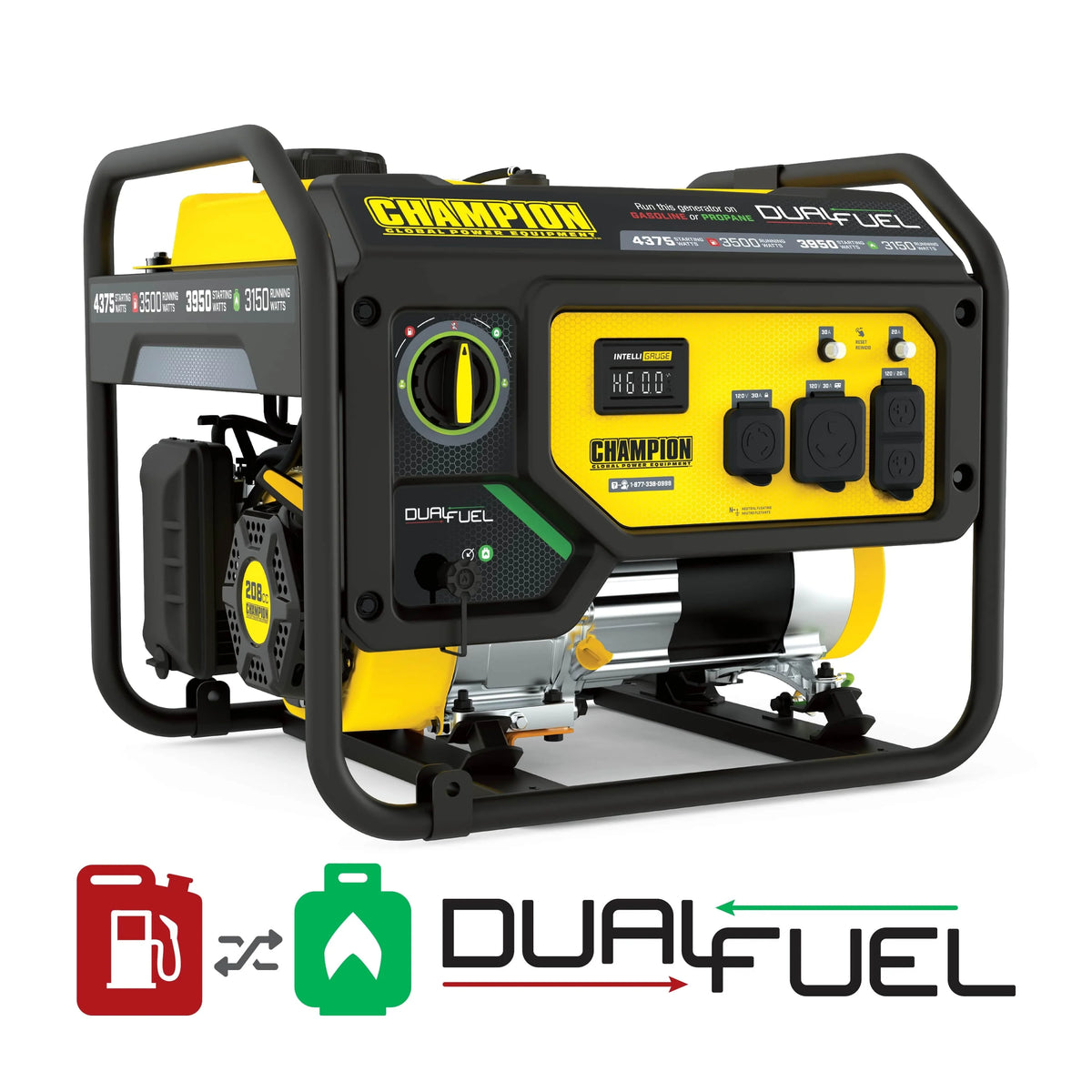 3500 Watt Dual Fuel Portable Generator N680