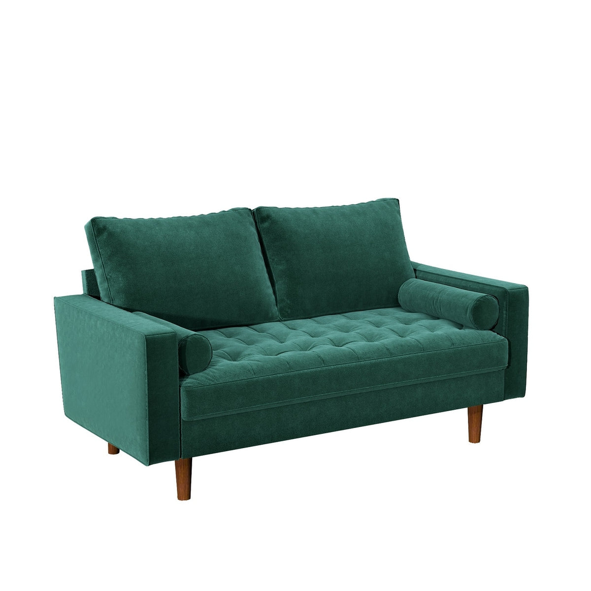 Beige Tufted Loveseat J112