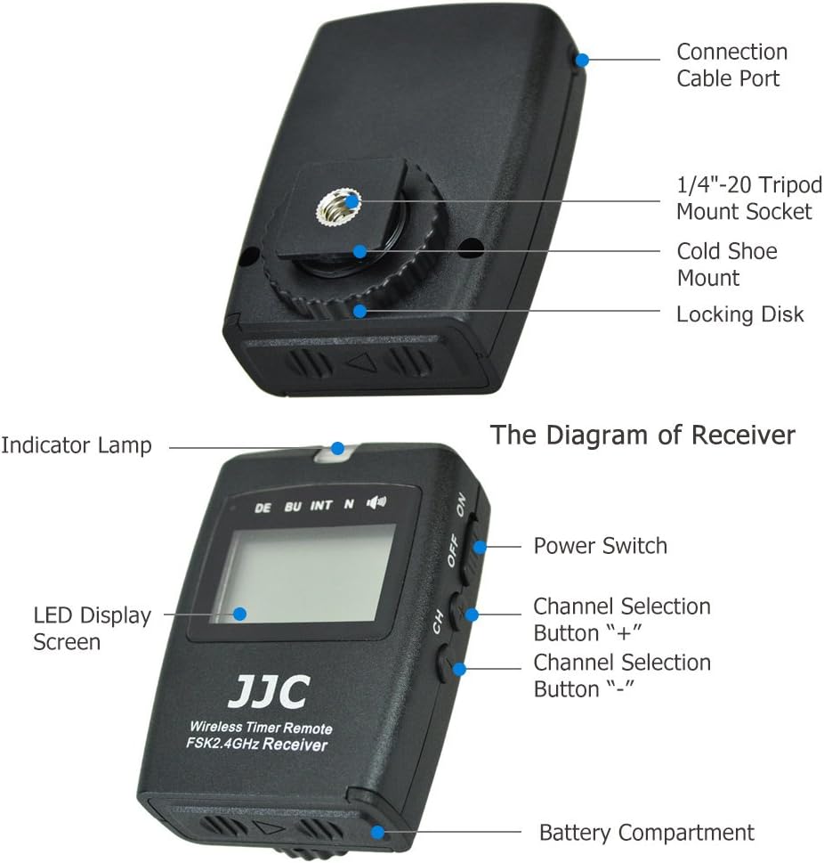 Wireless Intervalometer Timer Remote Control Shutter Release Pack of 2 O279