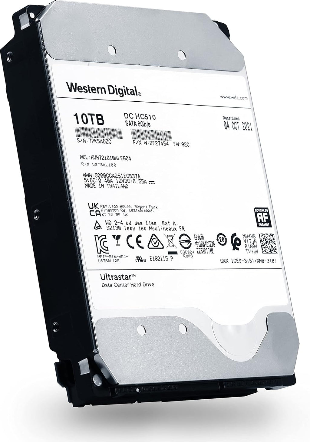 10TB SATA 6.0Gb/s 7200 RPM 256MB Cache 3.5in Enterprise Hard Drive (Renewed) Z678834