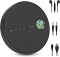 Black Rechargeable Bluetooth CD Player with Speakers A726
