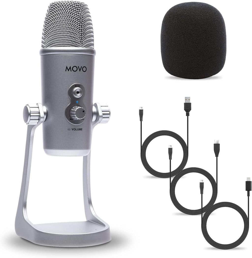 Desktop USB Microphone with Adjustable Pickup Patterns V592258