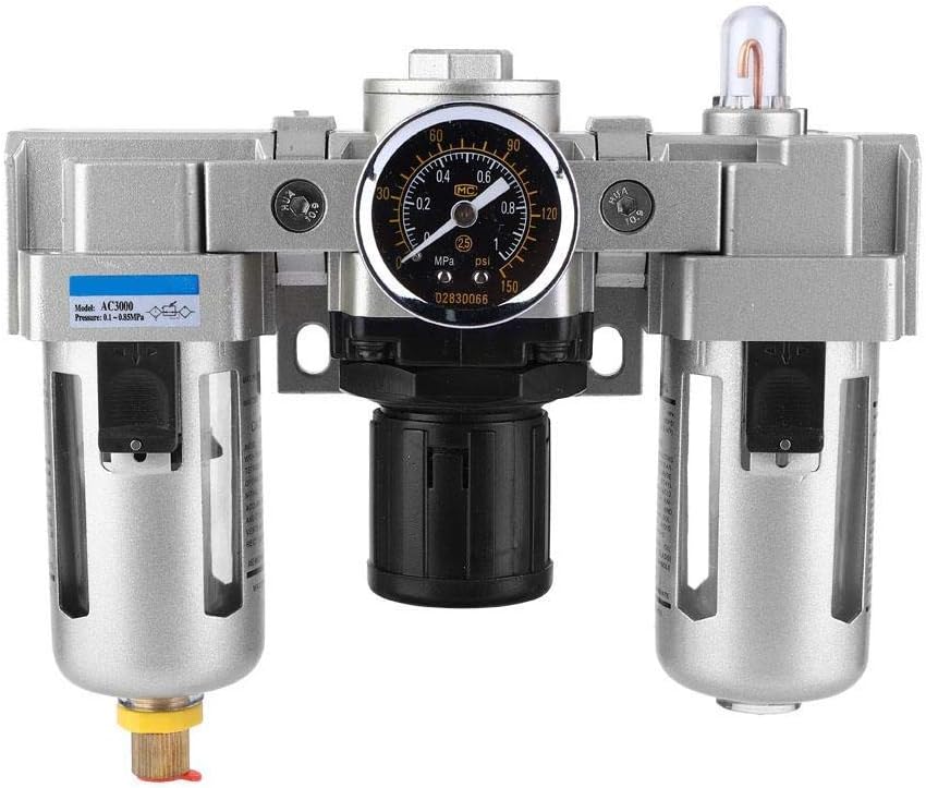 Pneumatic Lubricator Air Compressor Filter Regulator Pack of 2 Q331441