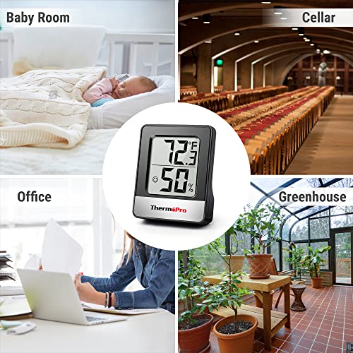 3 Pieces Digital Hygrometer Indoor Thermometer Humidity Monitor Z862871