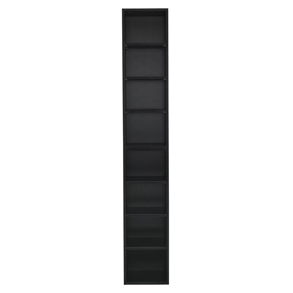 8-Tier Media Tower Rack with Adjustable Shelves R432435