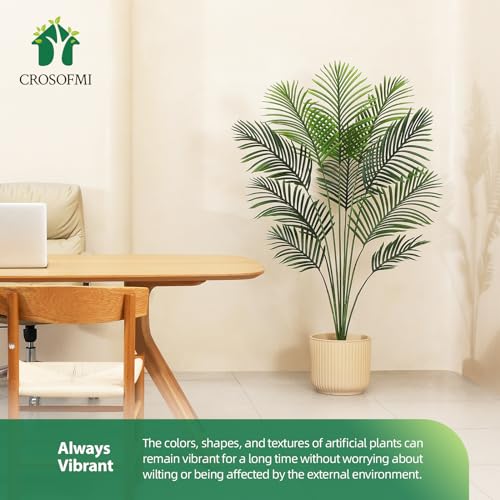 Artificial Areca Palm Tree 6 Feet Fake Tropical Palm Plant, 2Pack T8975