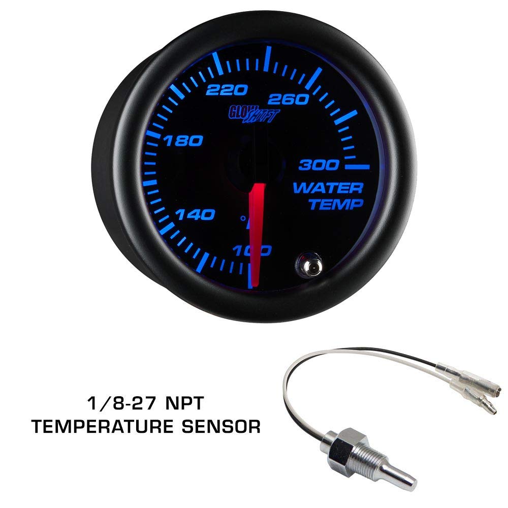 Black 7 Color 100 PSI Oil Pressure, Water Temperature & Transmission Temperature Gauges with Triple Pillar Pod A207735