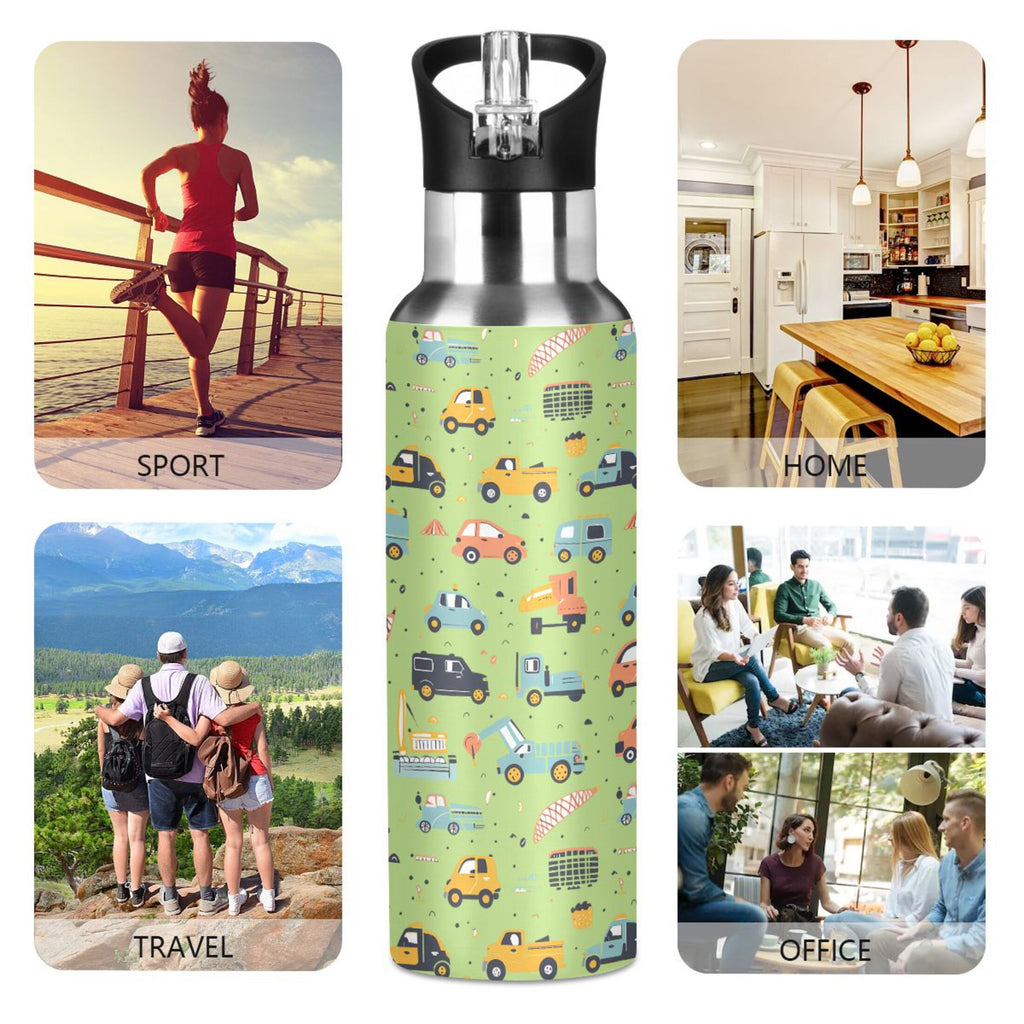 Insulated Stainless Steel Water Bottle with Straw Lid 20 oz K5844