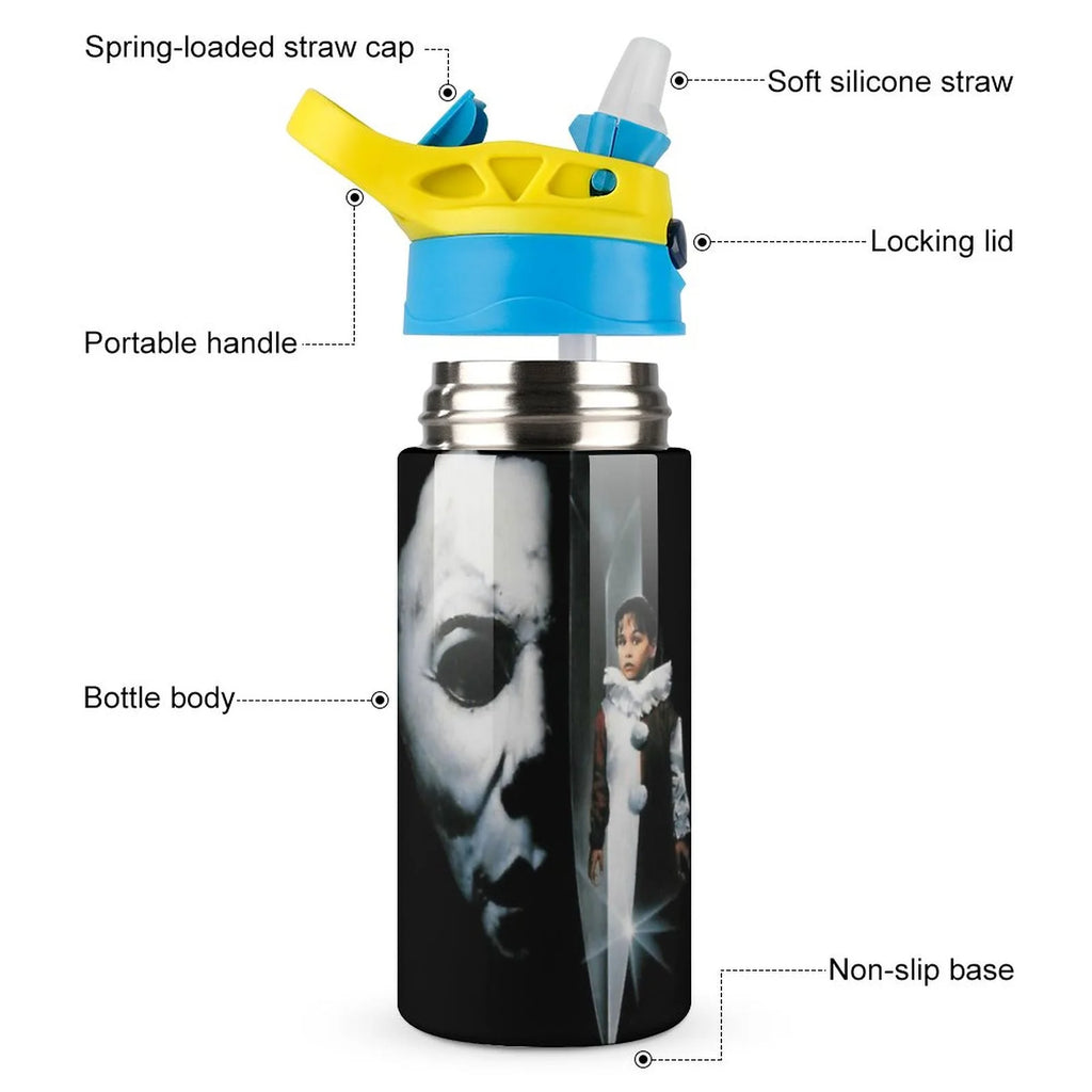 Insulated Stainless Steel Water Bottle with Straw V601