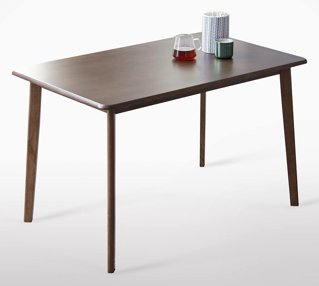 Natural-White Solid Rubber Wood Dining Table S71860