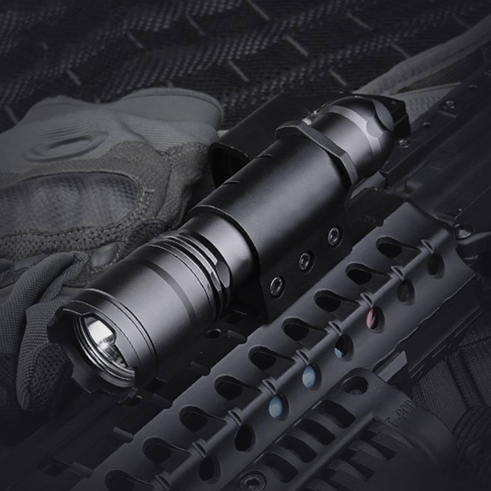 1100 Lumens Tactical Flashlight LED Work Lamp Emergency Lantern D989