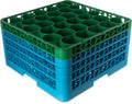 30-compartments Dishwasher Glass Rack with Color-Coded Extenders F7530