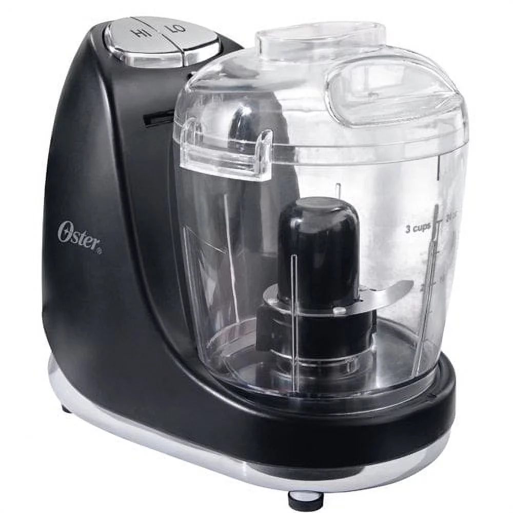 3-Cup Mini Chopper with Whisk, Black A6926