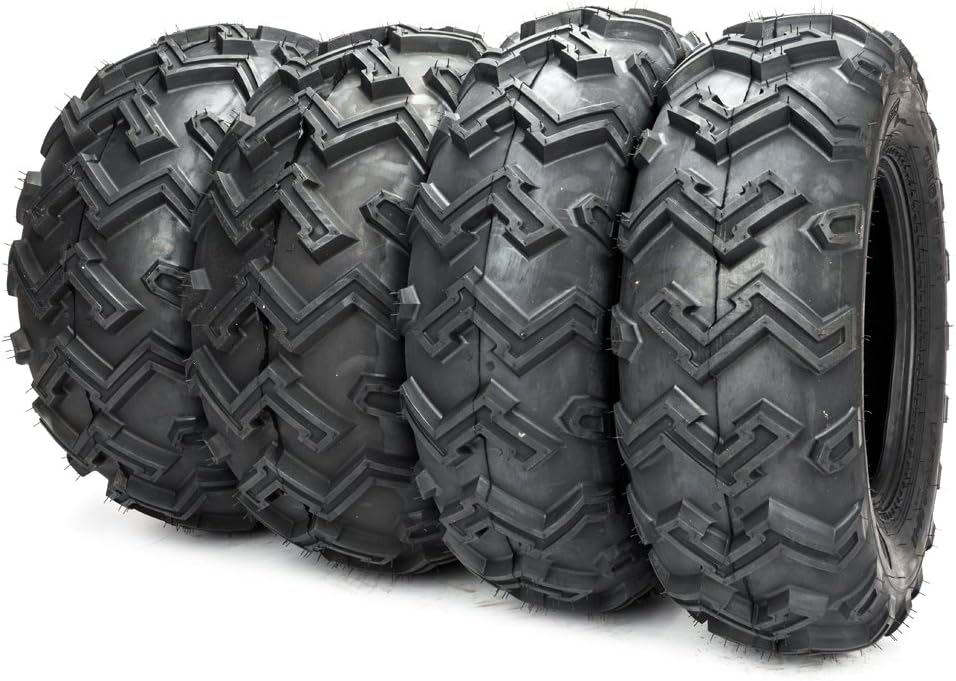 4PCS 25x8-12 Front & 25x10-12 Rear 6 Ply ATV/UTV Tubeless Tires L111528