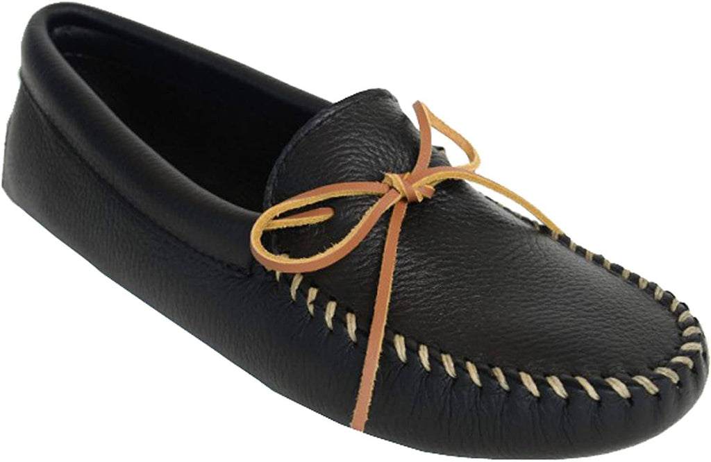 Black Double Deerskin Softsole Men&s Shoes B44938