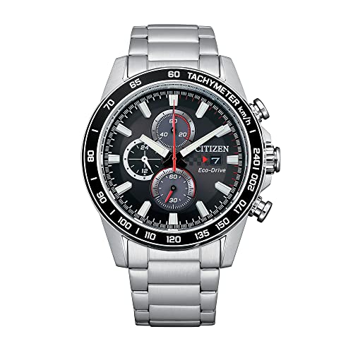 Stainless Steel Eco-Drive Chronograph Watch V325039