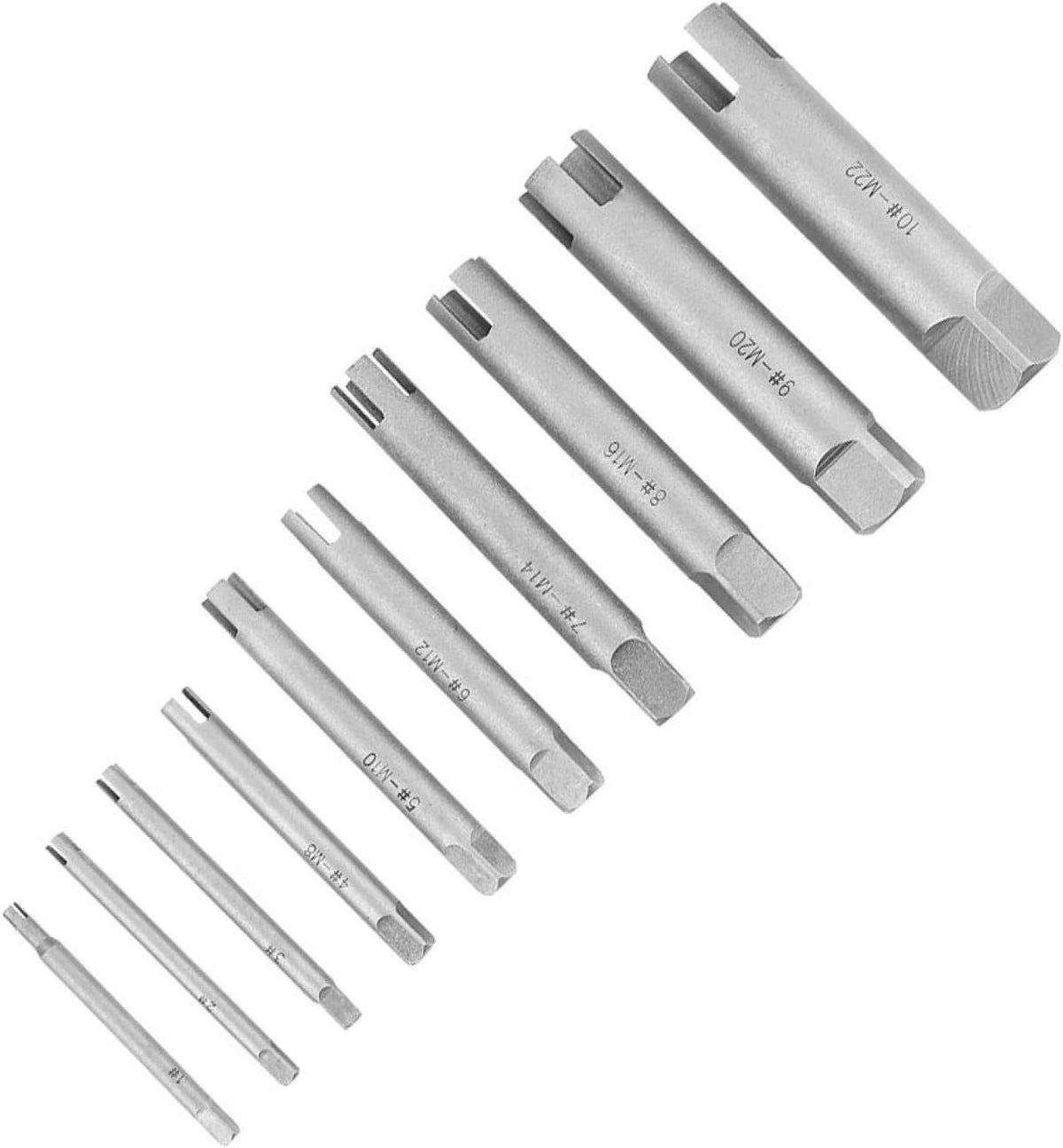 Broken Head Screw Remover Kit Tap Extractor Set, 23.1oz, Ten-Piece Set, Pack of 2 K176189