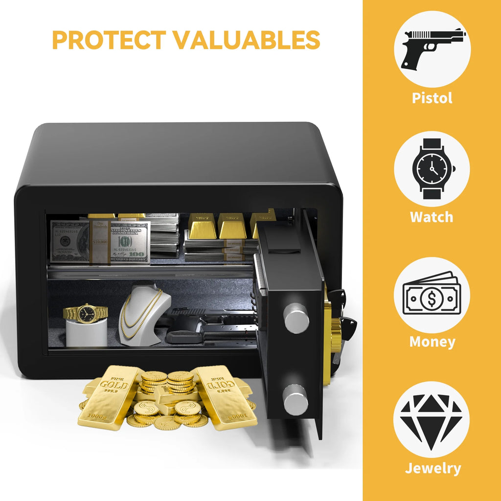 Black 1.5 CU.FT Digital Keypad Security Safe Box A956